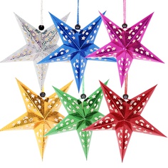 Independence Day Pentagram Paper Hanging Ornaments Party Decorations